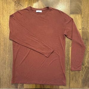 Babaton Long Sleeve Tee - Burnt Red - XS